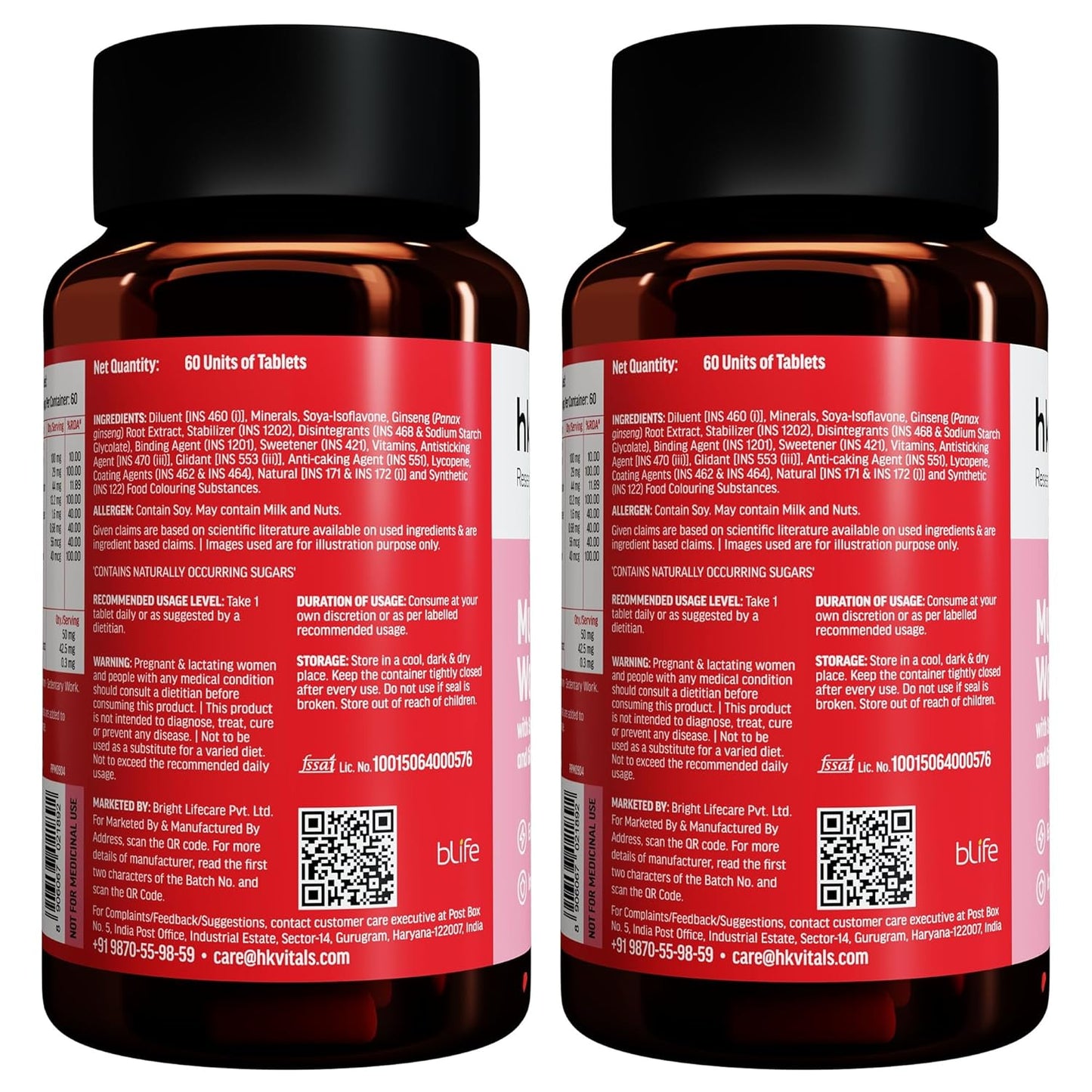 HealthKart hk vitals Multivitamin For Women (120 Tablets) | With Zinc, Vitamin C, Vitamin D, Multiminerals & Ginseng Extract