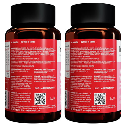 HealthKart hk vitals Multivitamin For Women (120 Tablets) | With Zinc, Vitamin C, Vitamin D, Multiminerals & Ginseng Extract