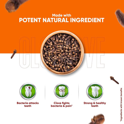 Dabur Herb'l Clove Cavity Protection Toothpaste - 200g | No added Fluoride & Parabens | For Strong & Health Teeth