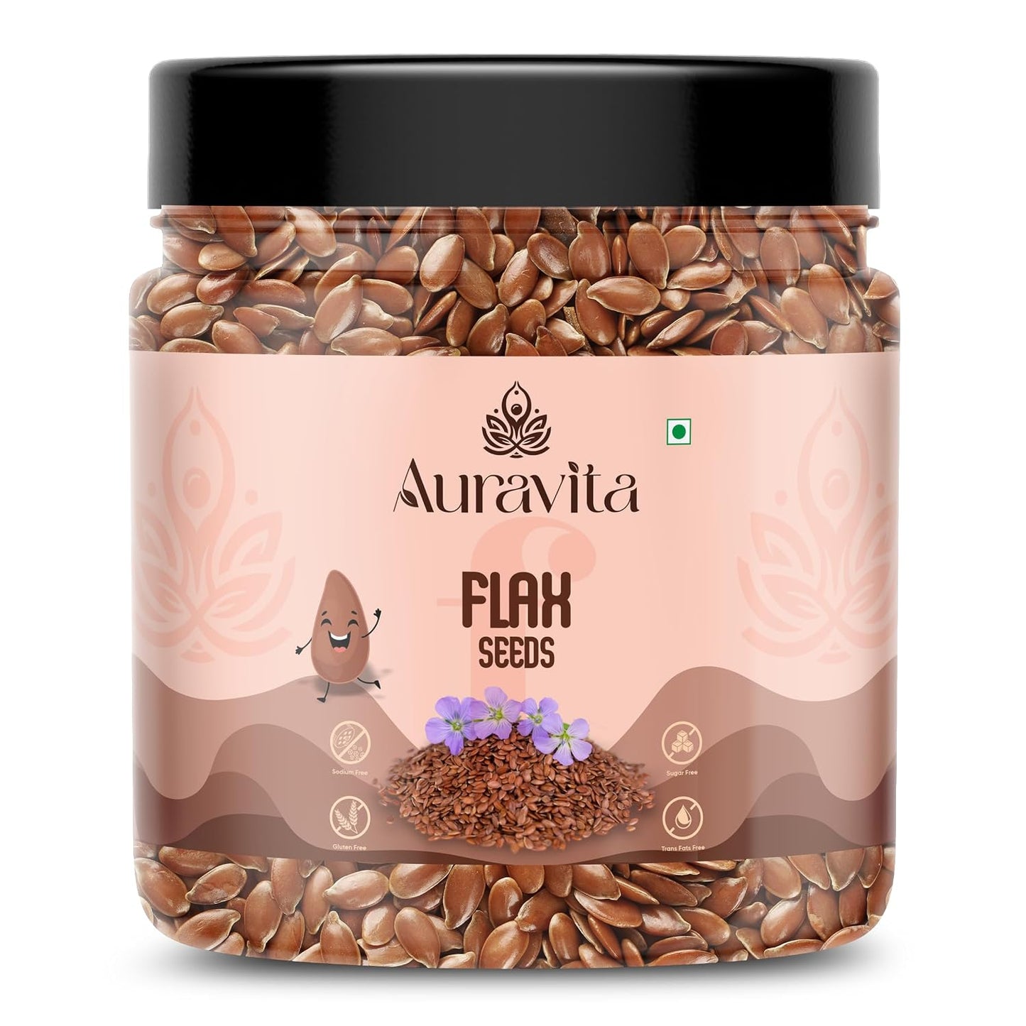 Auravita Premium Flax Seeds 250 Gram | Natural Raw Flax seeds for Eating High Dietary Fiber Alsi Seeds Rich in Magnesium