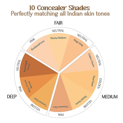 LoveChild Masaba Concealer Cameo- Caramel Glam, Natural Finish, For All Skin Types, Full Coverage, 5gm