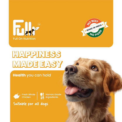 Fullr Skin & Coat Dog Biscuits for All Life Stages, Dog Treats Made with Salmon, Egg & Flaxseed, Healthy Dog Treats Made with Superfoods, Suitable for All Dog Breeds, 300 g