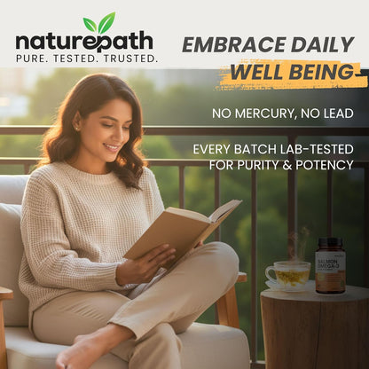 NaturePath Salmon Omega 3 Fish Oil capsules plus Vitamin E - 1000mg - For Men & Women - Supports Heart, Brain, Joints, & skin Health - No Fishy Aftertaste - 3rd Party Lab Tested - 90 Softgels