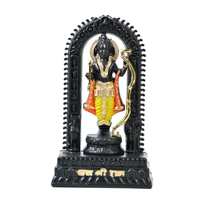 HindCraft Lord Ram Idol Statue for Home Decor & Temple, Ram Ji Murti with Arch Frame, Decorative God Idol for Pooja Room, Mandir, Living Room & Office Spiritual Showpiece, Temple Idol