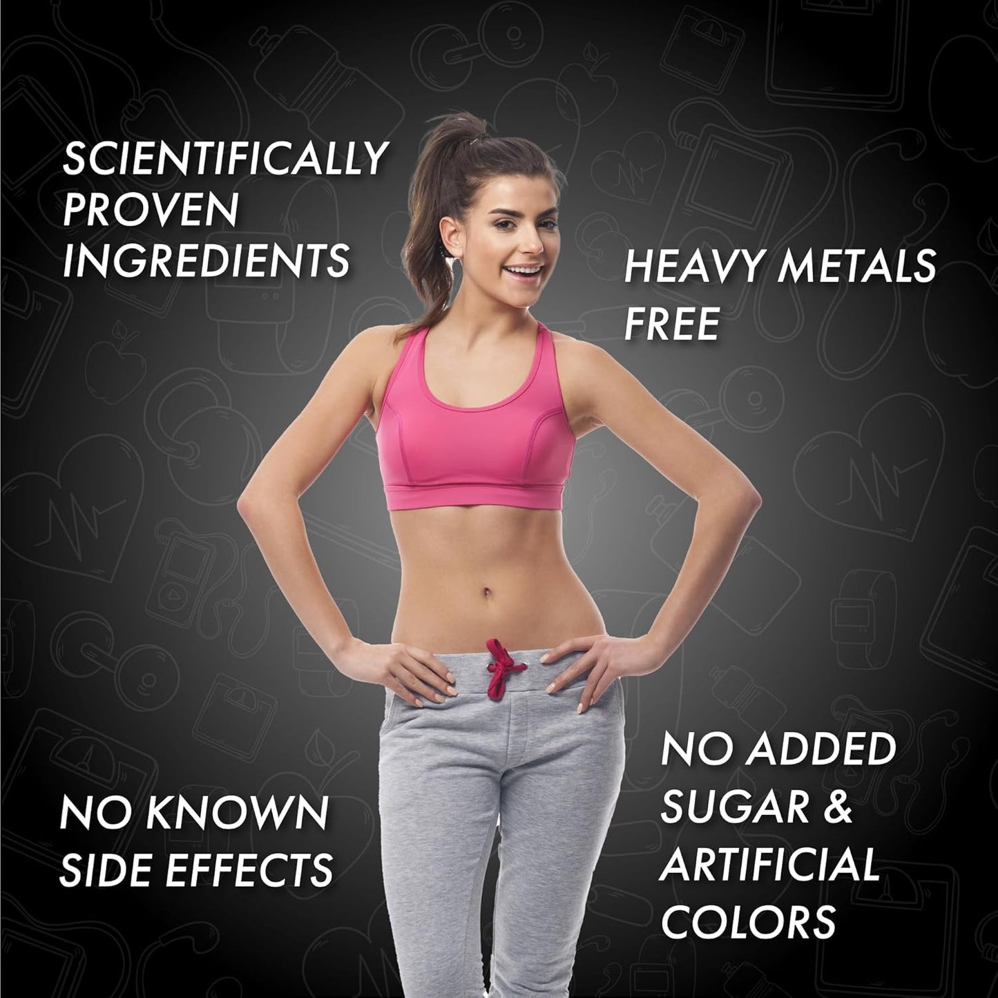 Dr. Vaidya's Herboslim Fizz With L-Carnitine, Garcinia, And No Added Sugar, Green Apple Flavour, 15 Tablets