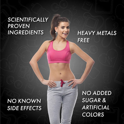 Dr. Vaidya's Herboslim Fizz With L-Carnitine, Garcinia, And No Added Sugar, Green Apple Flavour, 15 Tablets