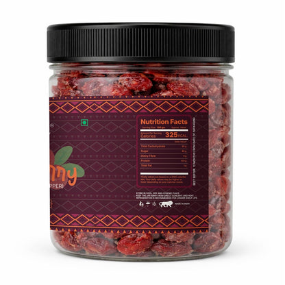 LILA DRY FRUITS Flavoured Cranberries with Black Pepper & Pink Salt | Dried Cranberry Snack Tangy Spicy Cran Berries for Healthy Snacking & Munching Perfect for Gifting