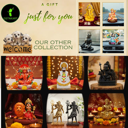 Panchmukhi Hanuman Murti 6 inch Marble Dust Multicolour God Idol for Home Decor, Pooja Room,Temple,Vastu Statue,Gifting