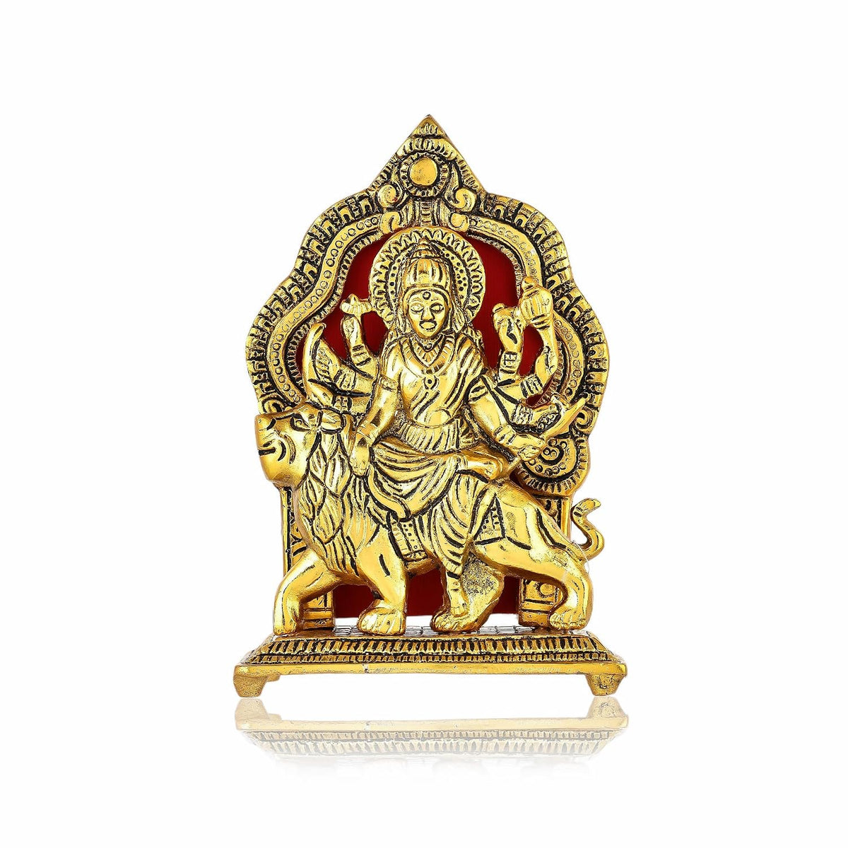 Maa Durga Idol sherawali MATA Murti Goddess for Pooja Room, Home, Office Temple Mandir Decor Showpiece, Gift Items