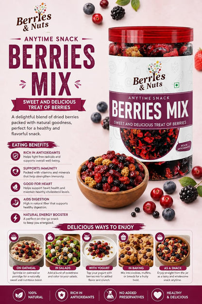 Berries And Nuts International Super Berries Mix | High in Antioxidants | 200 Gram