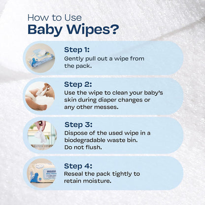 Maate Baby Wipes (Pack of 1, 72 Wipes) | Soothing & Hypoallergenic | Infused With Plant Squalane, Tamanu Oil & Aloe Vera | Moisturizing & Hydrating | Wipe for Baby's | Paraben & Sulphate Free