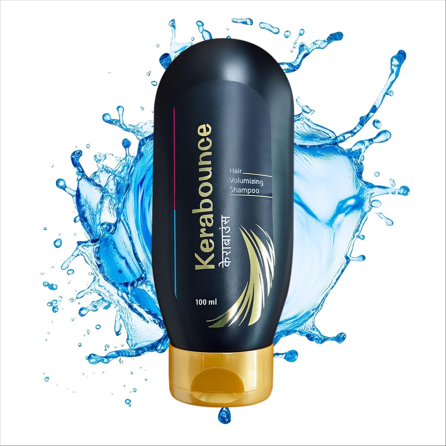 Ipca Kerabounce Hair Volumizing Shampoo – Sulphate Free & Paraben Free, Colour Safe, Gentle Scalp Care, Natural Hair Care Shampoo for Daily Use, 100 ml