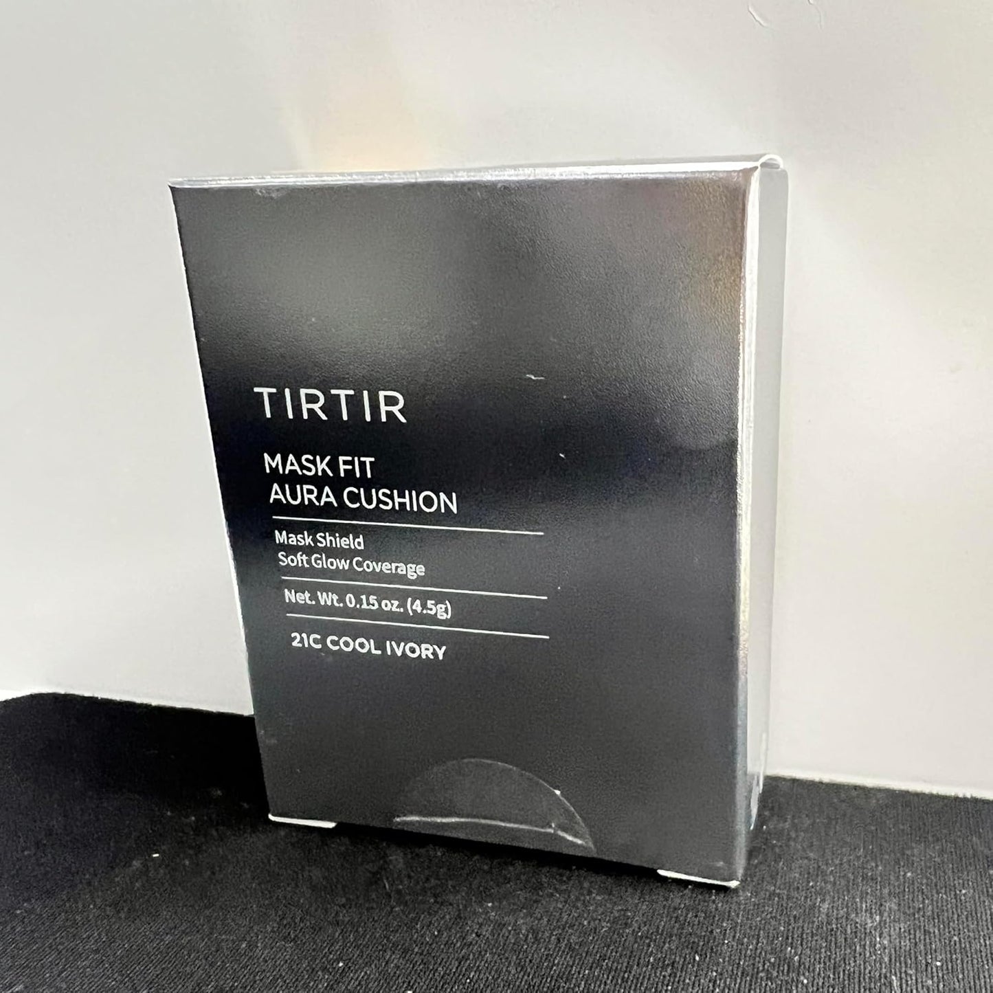 TIRTIR Mask Fit Aura Cushion Foundation, Full coverage, Skin fit, Satin Glow Finish, Korean Cushion Foundation #21C COOL IVORY| 4.5g