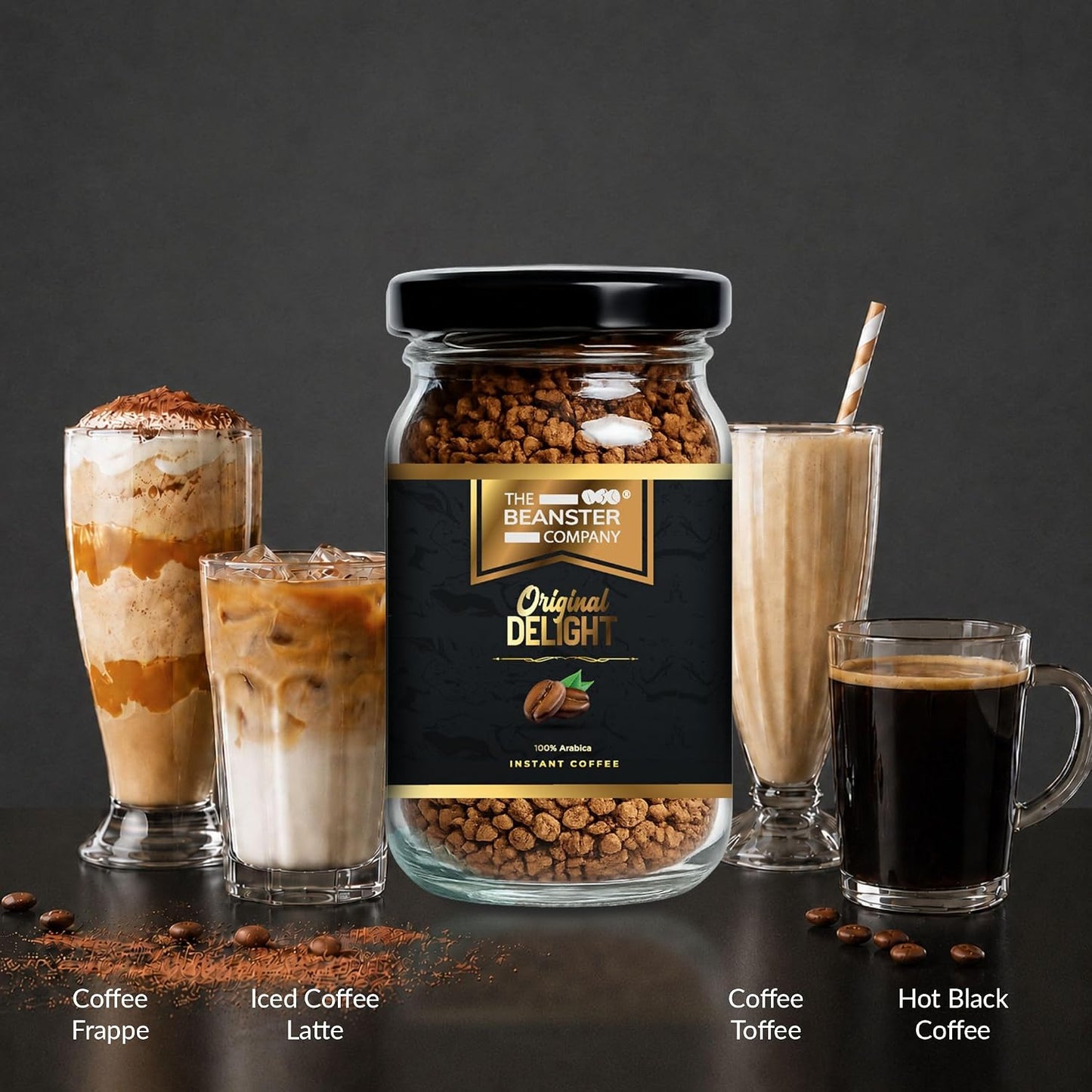 The Beanster Company 100% Arabica Original Delight Instant Coffee, 50g