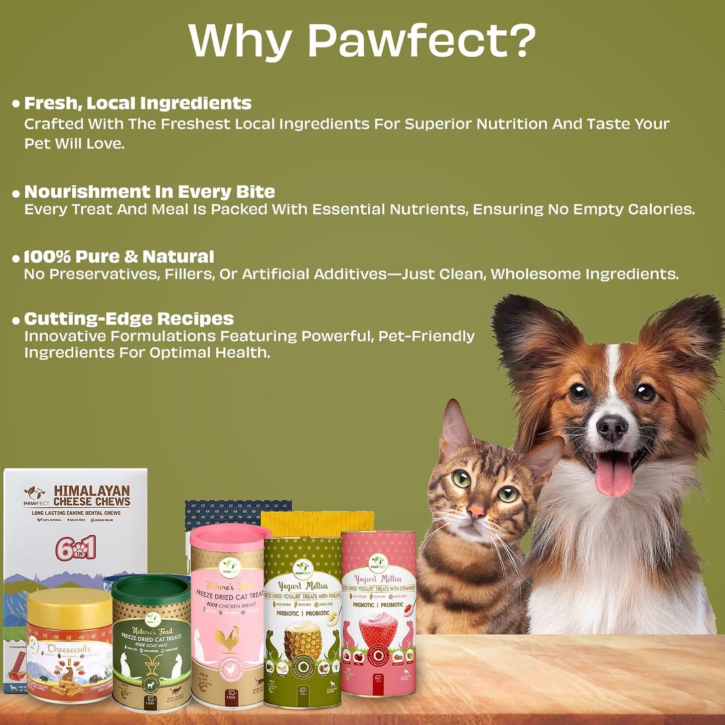Pawfect Yogurt Melties Freeze Dried Pre and Probiotic Dog Treats with Pineapple, Coconut, Banana, Dandelion - Healthy Gut - Low Calories - Grain & Gluten Free - Reward or Training Treats (38g/1.34oz)