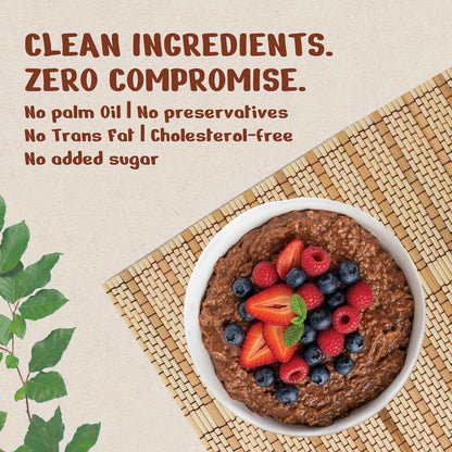 Only Earth Protein Oats | Chocolate | High Protein Instant Oats | 24g Plant Protein | High Fibre | Dairy-Free | No Added Sugar | With Pea Protein, Cocoa & Seeds | Easy Breakfast | 350g