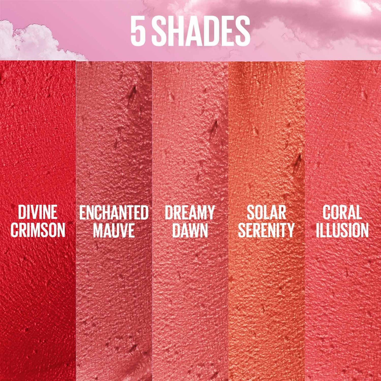 Maybelline Cloudtopia Cheek & Lip Mousse Blush | Lightweight, Pigmented Mousse in Dreamy Dawn, 5g