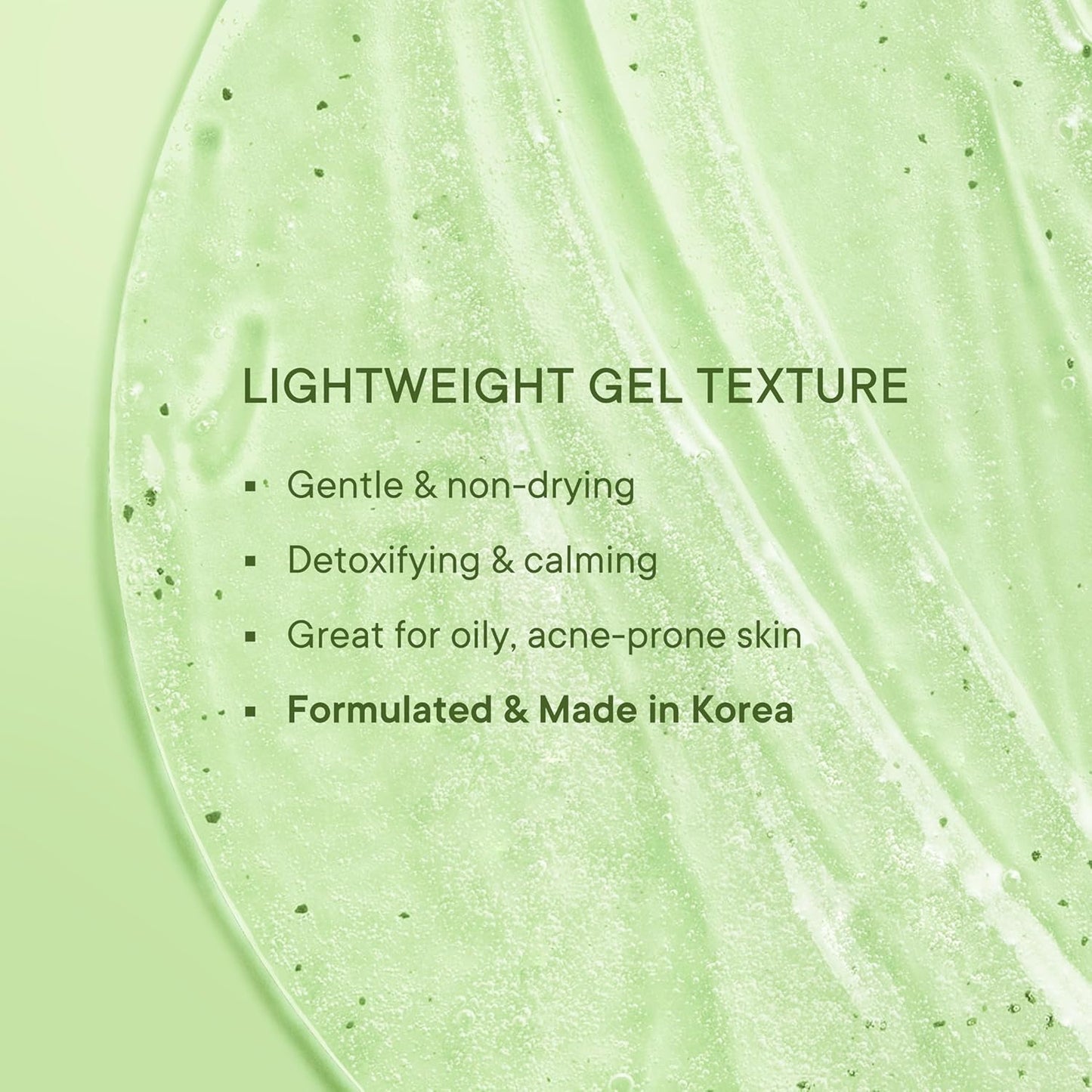 QUENCH BOTANICS Skin Detox Gel Face Wash with Matcha Green Tea Anti-Oxidants | Korean Face Wash for Oily & Acne-Prone Skin | Made in Korea (100ml)