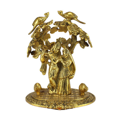 Radha Krishna Standing Under Tree Showpiece