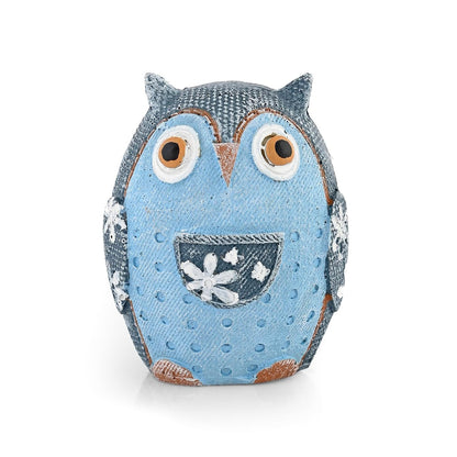 Owl Showpieces for Home Decor Resin Owl Figurine for Good Luck Decorative Items for Home Decor, Living Room, Bedroom, Table & Car Deshboard