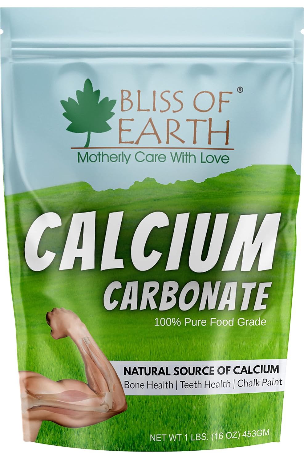 Bliss of Earth Calcium Carbonate Powder 113gm