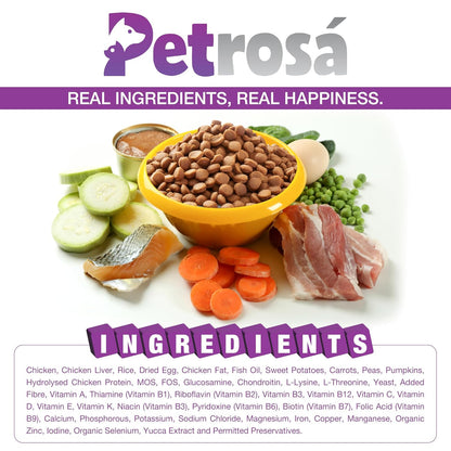 Petrosa Small Breed Starter Dog Food for Mother & Puppy (2 Weeks to 2 Months), 1 Kg, 32% Protein, DHA & Prebiotics – Complete Early Life Nutrition