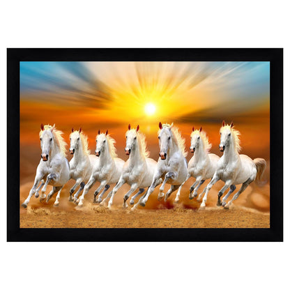 Running Seven Horses Painting