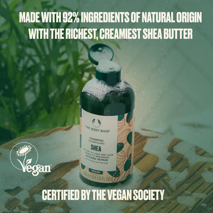 The Body Shop Vegan Shea Intense Repair Shampoo, 250 Ml - For Dry To Very Dry Hair Prone To Breakage | Vegan