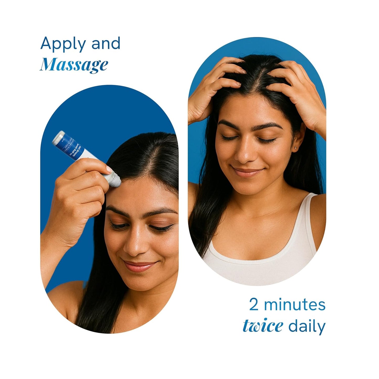 Be Bodywise Rosemary Hair Growth Serum (Roll On) | 3% Redensyl & 2% Anagain | Hair fall control serum for Women & Men | Promotes Hair Growth & Stimulates Hair Follicles | For All Hair Types | 25ml