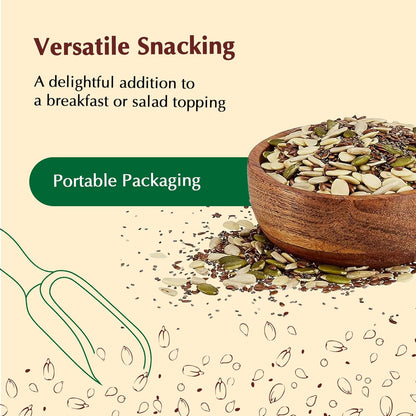 Vedaka Seed Mix | 200 g | Sunflower, Watermelon, Pumpkin, Chia and Flax Seeds | Healthy Snacking
