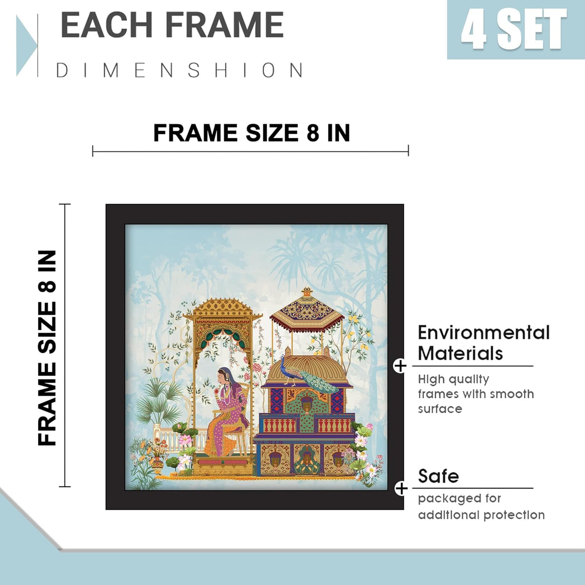 Framed Art Painting For Home, Living Room, Hall | Traditional Paintings With Frame For Home Decor (Rajasthani)