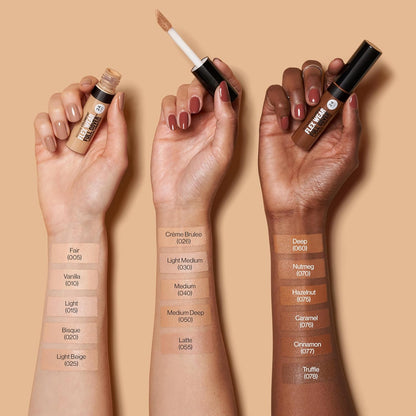 Revlon ColorStay Flex Wear, Full Cover Non-Creasing Concealer, Infused with Hyaluronic Acid & Vitamin E, Flexible Longwear, 030 Light Medium, 10 ml