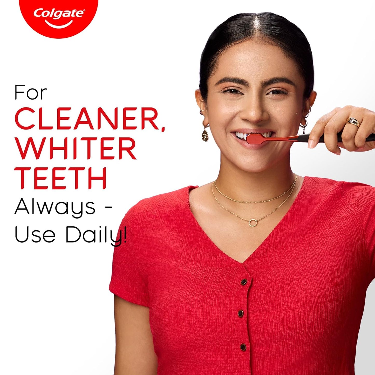 Colgate Visible White Toothpaste, Teeth Whitening Starts in 1 week, Safe on Enamel, Stain Removal Tooth Paste and Minty Flavour for Fresh Breath (100g + 20g)
