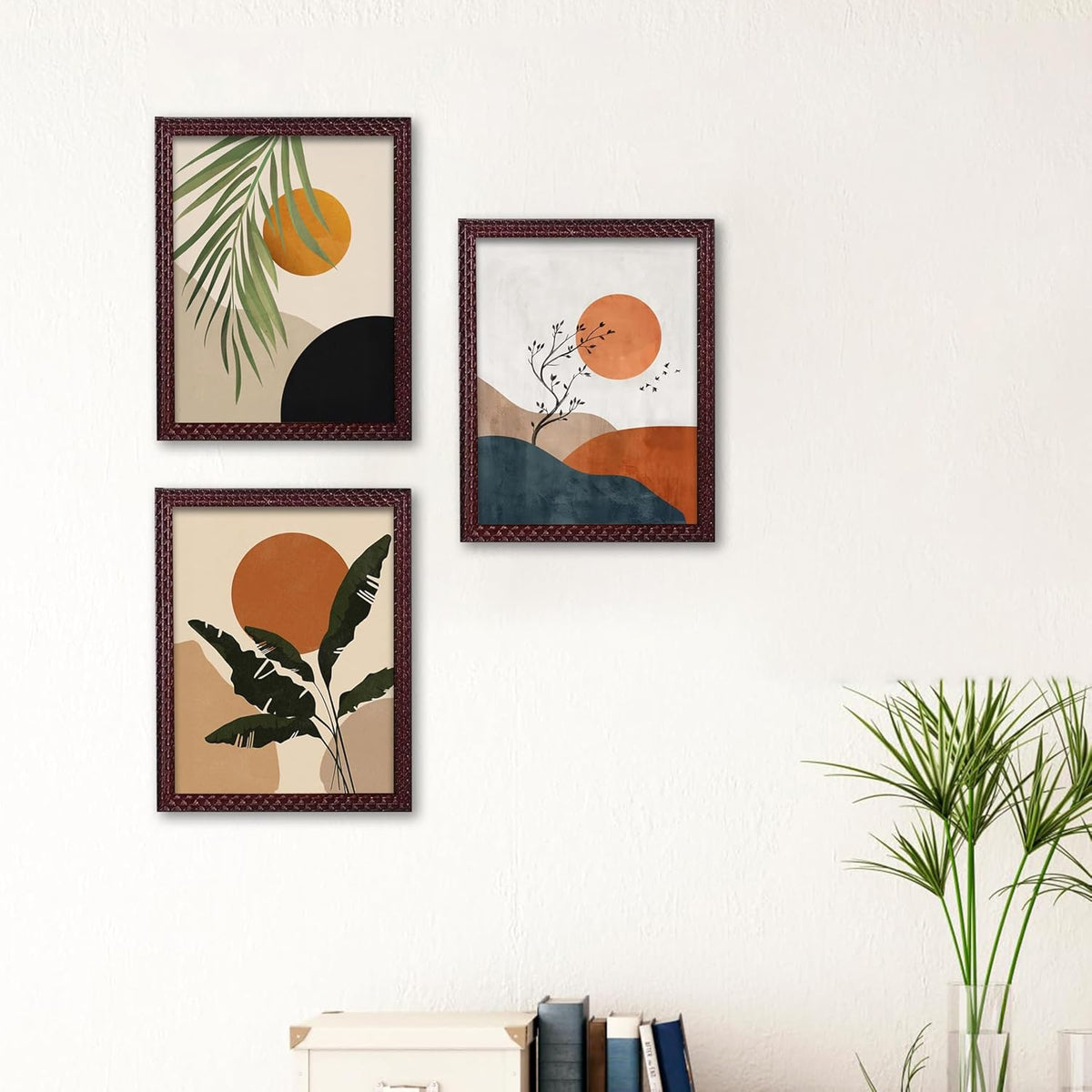 Framed Art Painting For Home, Living Room, Hall | Traditional Paintings With Frame For Home Decor (Floral D4)
