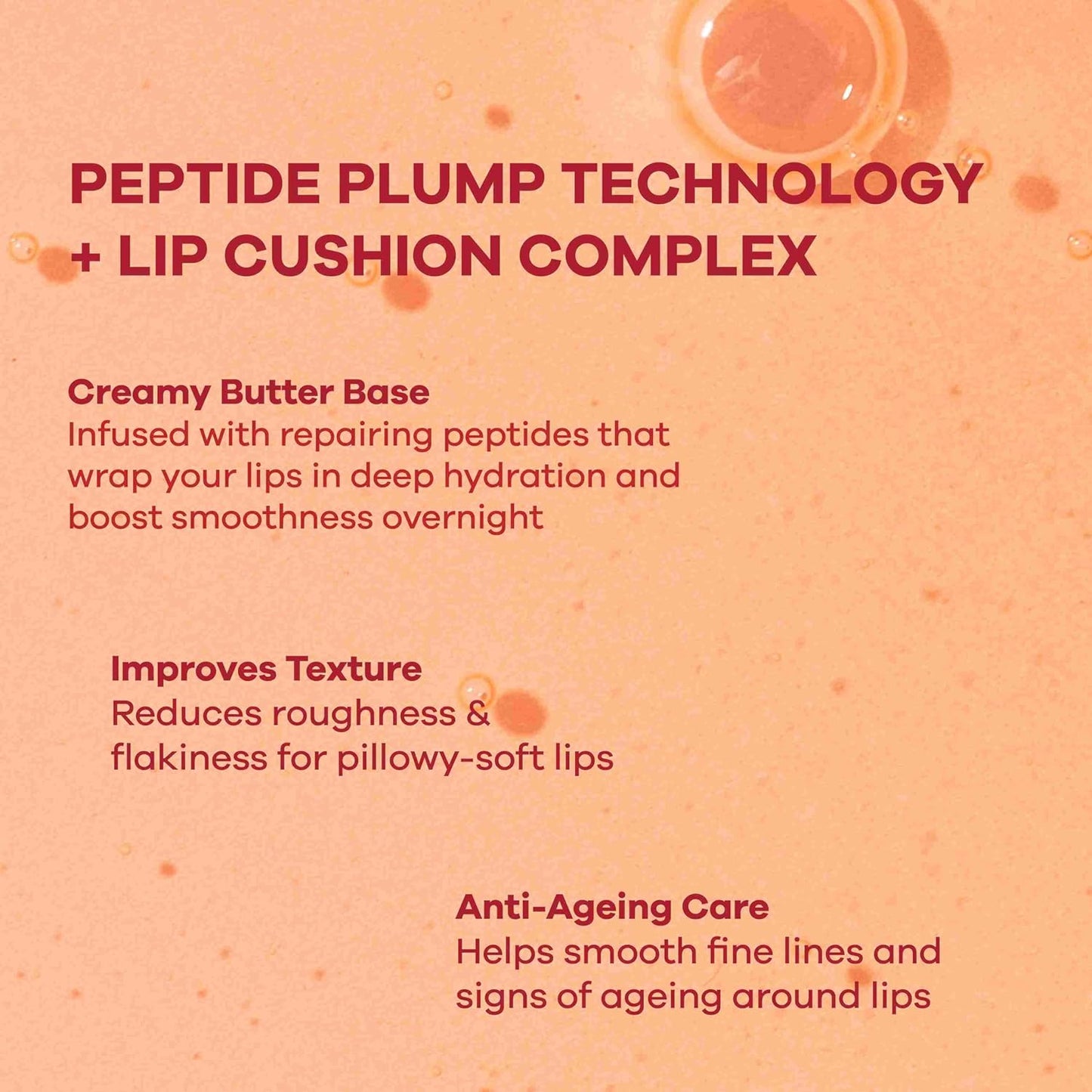 Earth Rhythm Peptide Lip Masque – 2X Smoother, 12+ hours Hydrated Lips, No Parabens, No Silicones, Vegan