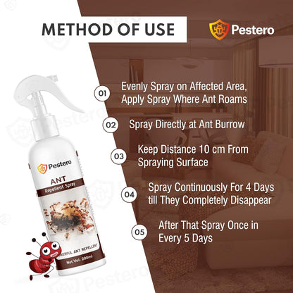 Herbal Ant Repellent For Home | Eliminates Bed Bug Colony in 10 Minutes | Anti Ant Spray For Home And Kitchen | Red Ants Repellent | Red Ant Repellent For Home