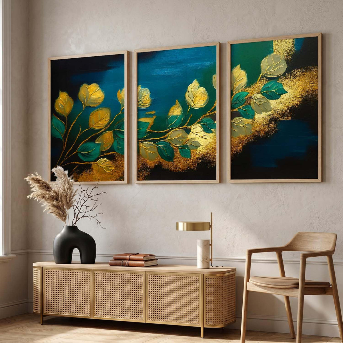 Painting for Wall Decoration - Modern Art Wall Decor Framed Painting for Living Room Bedroom - Framed Wall Posters/Paintings with Frame Set of 3 (Art 11, 10x13 inch)