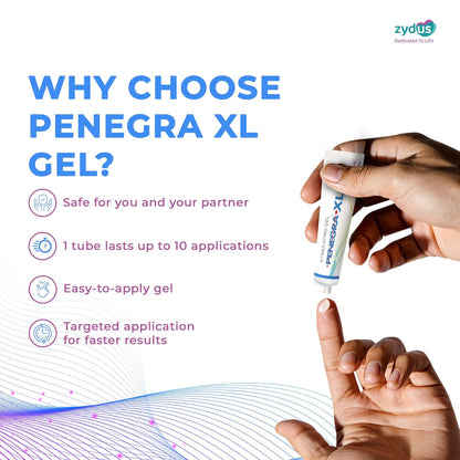 PENEGRA XL Stimulating Gel for Men, Starts Working Within 10 Minutes, Clinically Proven Topical Gel, Safe & Easy to Use - 5g (Pack of 1)