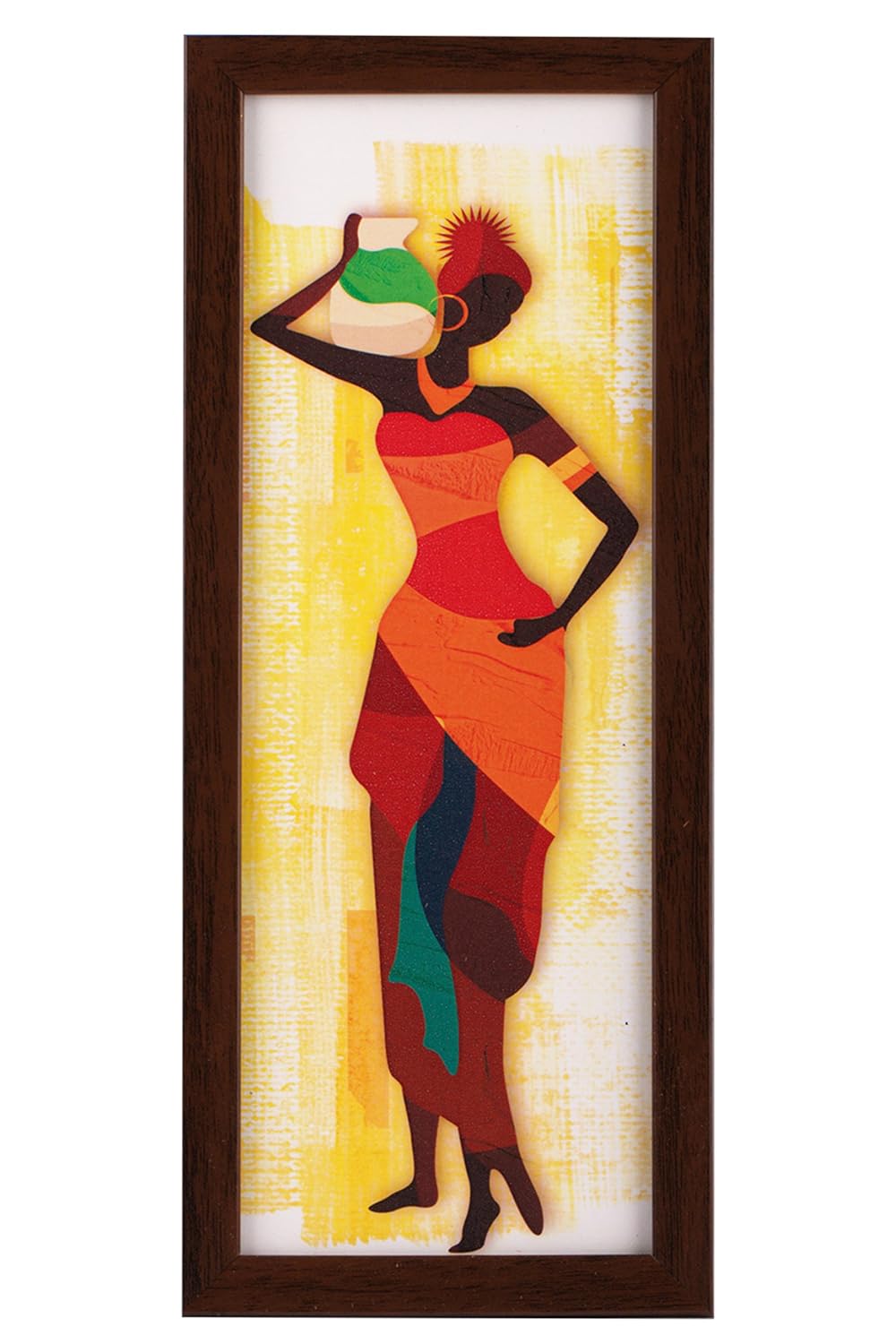 3 Pc Set Of Still Life Paintings Without Glass 5.2 X 12.5, 9.5 X 12.5, 5.2 X 12.5 Inch (6 X 13, 10.2 X 13, 6 X 13 INCH, Brown)