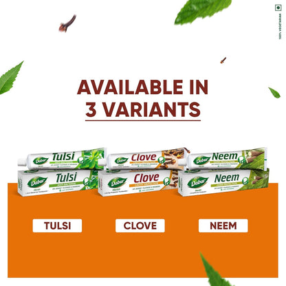 Dabur Herb'l Clove Cavity Protection Toothpaste - 200g | No added Fluoride & Parabens | For Strong & Health Teeth