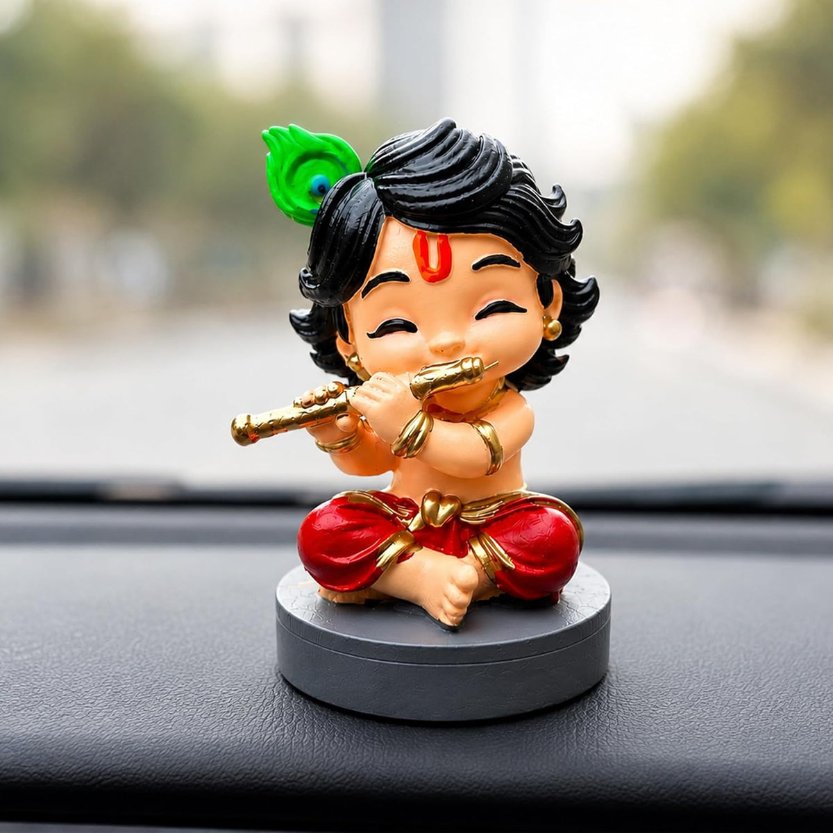 UNOVATE Krishna Idol Small for Car Dashboard | Krishna Murti | Multicolor