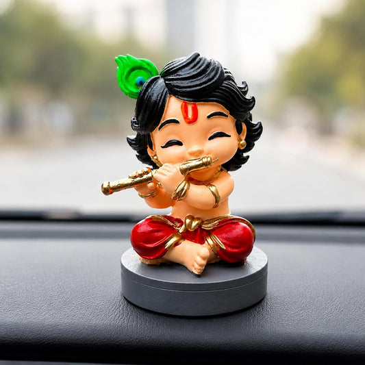 UNOVATE Krishna Idol Small for Car Dashboard | Krishna Murti | Multicolor