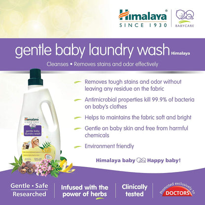 Himalaya Gentle Baby Laundry Liquid Wash 1 Ltr (Pouch)