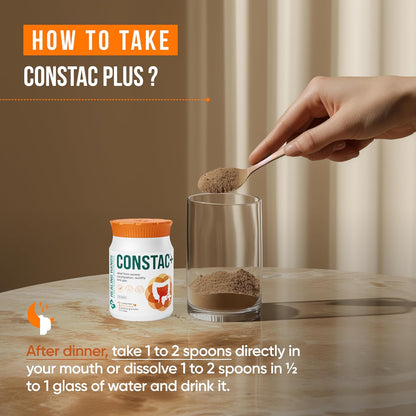 Healing Hands Constac Plus for Relief in Severe Constipation, Acidity and Gas, Plant Based Natural Constipation Solution, Clinically Proven, Herbal, Strong – 100 gm (Granules)