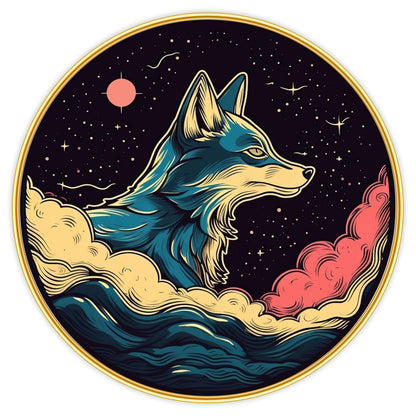 Animal modern art Premium Sparkle lamination Golden Slim Frame 50.8 cm x 50.8 cm Large Size, For Home/Office/Hotel painting GRL-32
