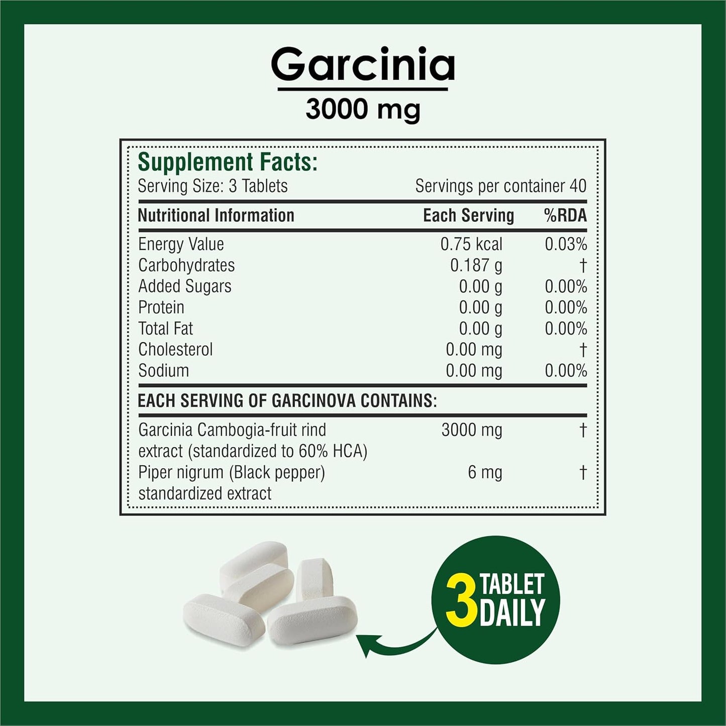 Biotrex Nutraceuticals Garcinia Cambogia 3000mg 60% HCA With 6mg Piperine | Supports Metabolism & Energy Levels | Healthy Weight Management | Complete Natural Formula | 120 Vegan Tablets