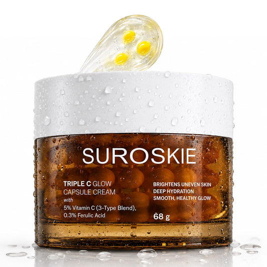 Suroskie Triple C Capsule Cream 68g | Korean Skin Care For Women & Men | For Pigmentation & Dark Spots | Skin Brightening & Deep Hydration | All Skin Type