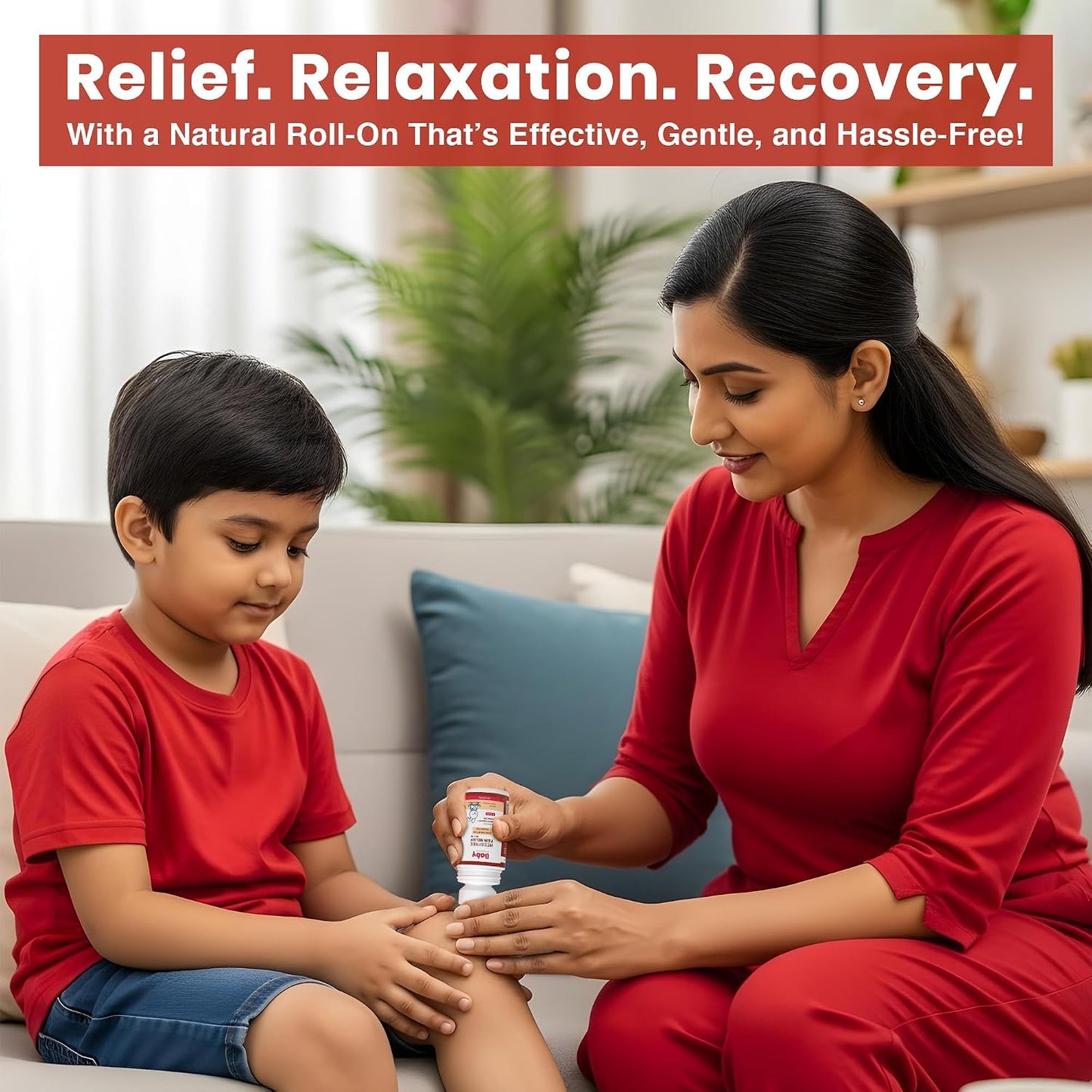 BabyOrgano Ayurvedic Pain Relief Roll On for Babies 3+ Months | With Shallaki, Chamomile & Tea Tree Oil | Soothes Muscle & Joint Pain | Pediatrician & Dermatologically Tested | Paraben-Free | 40ml