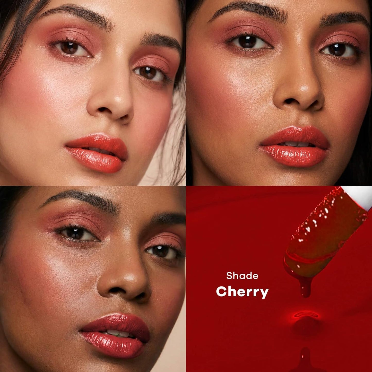 Earth Rhythm Lip & Cheek Tint – 10 Hour Wear, 100% Plant-Based Pigments, No Silicones, No Mineral Oil - Cherry