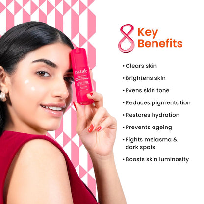 Foxtale 10% Vitamin C + Glutathione Complex Serum, Brightens skin in 3 days, Fades melasma & dark spots, Evens Skin tone, Gentle & Non-irritating, For All Skin types, Men & Women